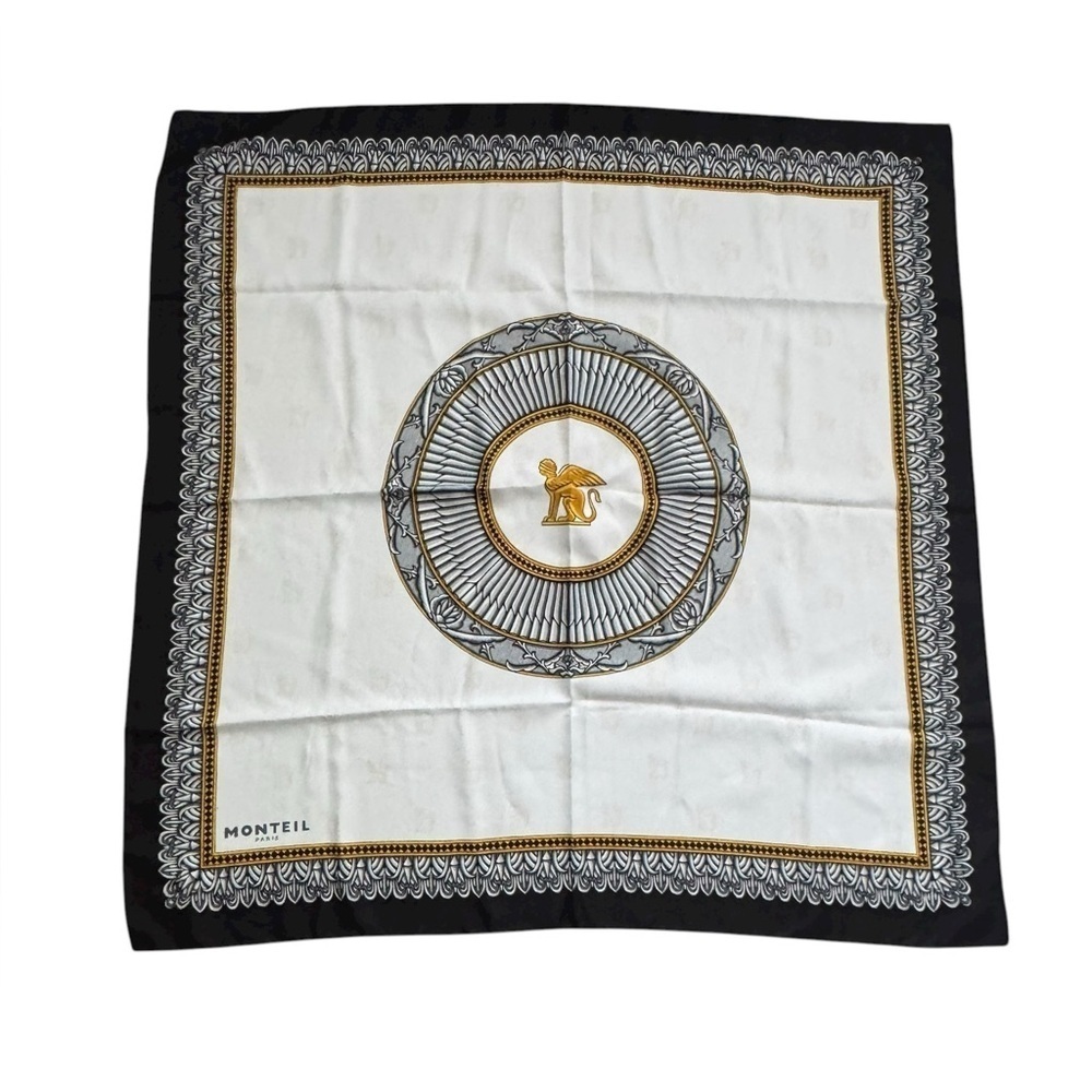 Vintage Monteil Scarf Square Made in Italy 34x34